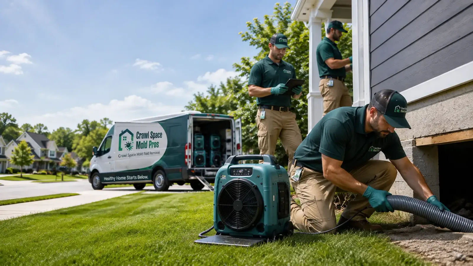 Crawl Space Mold Removal in Richland, MT